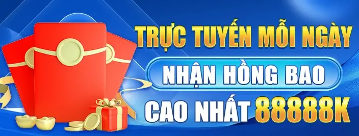 Ưu đãi lì xì trực tuyến lên đến 888k
